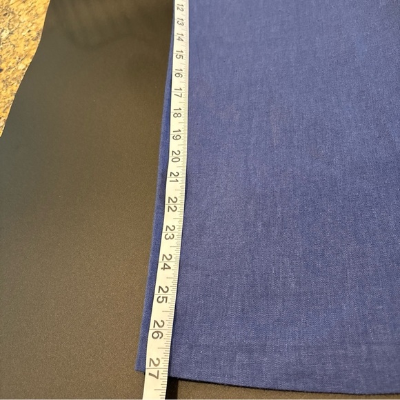 CHAPS MEN LINEN AND RAYON BLUE PANTS SIZE 38 WIDTH 27 INSEAM - Picture 15 of 16